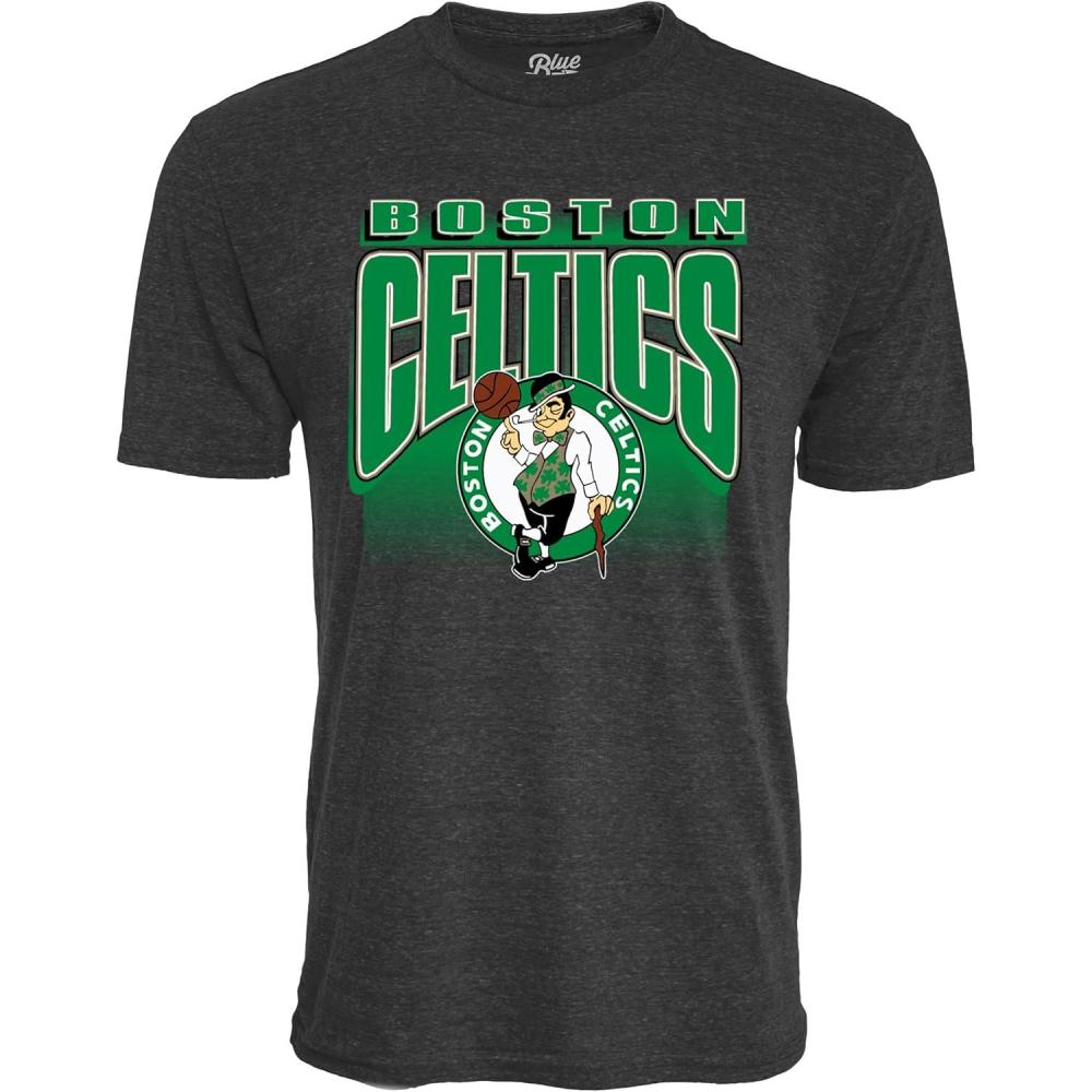 imageBlue 84 NBA UnisexAdult NBA Officially Licensed TriBlend TShirt Starters BlackTeam Color