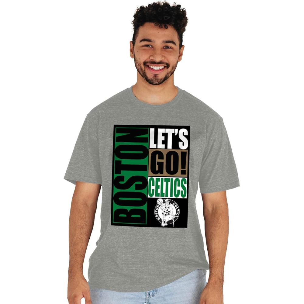 imageBlue 84 NBA UnisexAdult NBA Officially Licensed TriBlend TShirt Vintage Arch GrayGray