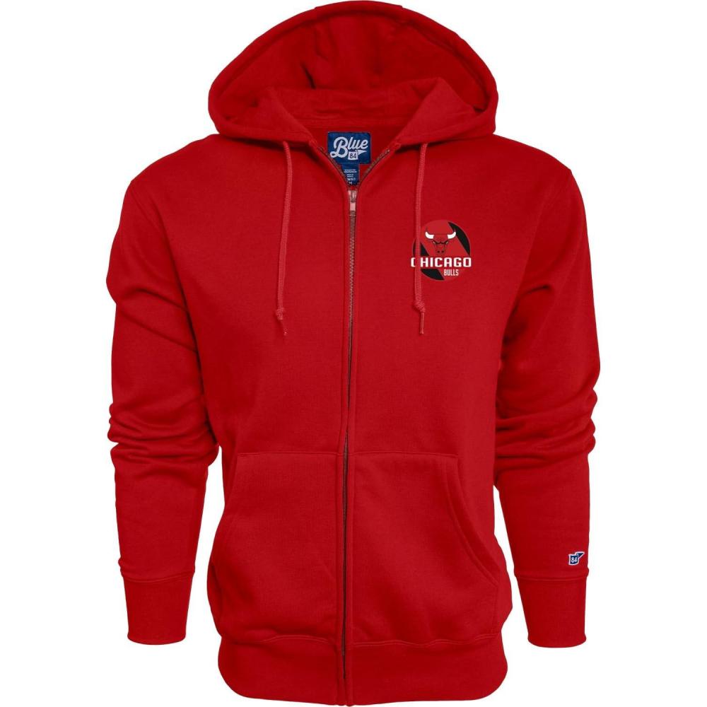 imageBlue 84 NBA unisexadult Nba Officially Licensed Full Zip Hooded Sweatshirt Icon Team ColorTeam Color