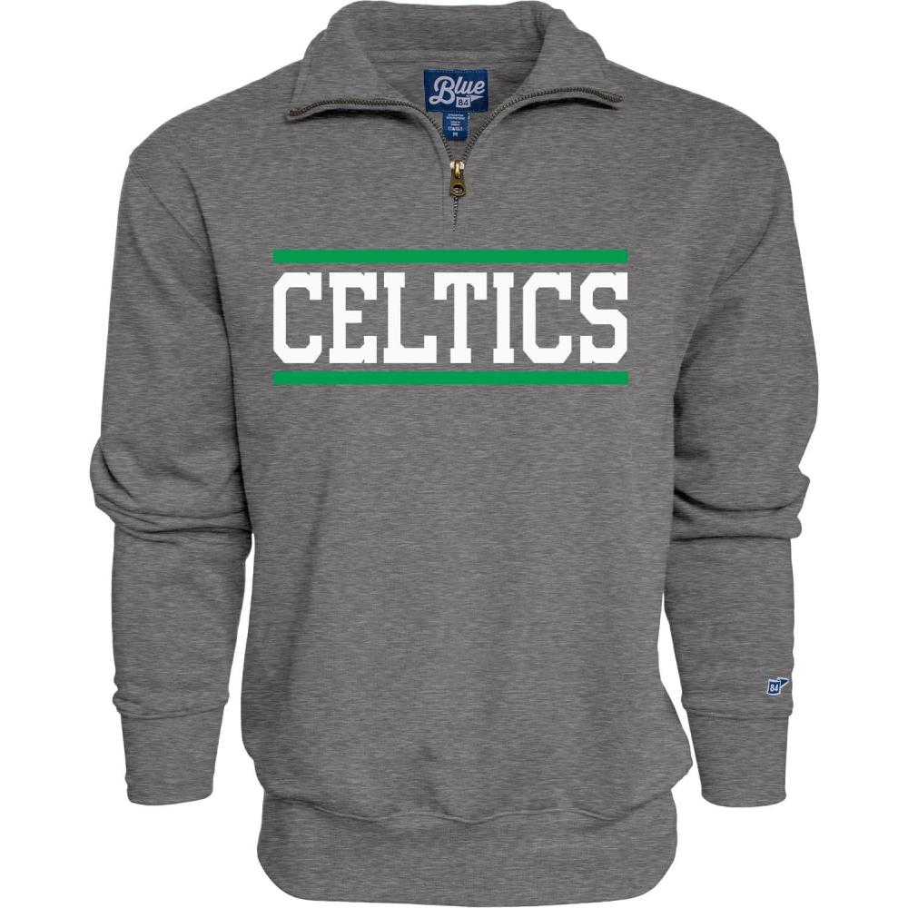 imageBlue 84 NBA unisexadult Nba Officially Licensed Quarter Zip Sweatshirt GraphiteGraphite