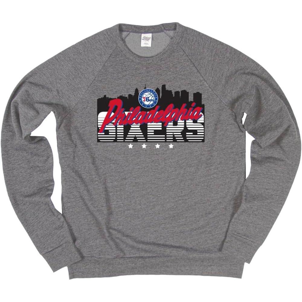 imageBlue 84 NBA unisexadult Nba Officially Licensed Triblend Crewneck Sweatshirt FlylineTeam Color