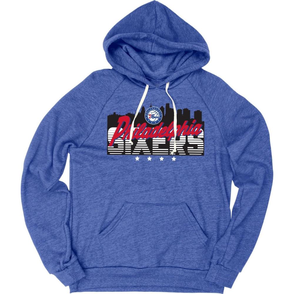 imageBlue 84 NBA unisexadult Nba Officially Licensed Triblend Hooded Sweatshirt FlylineTeam Color