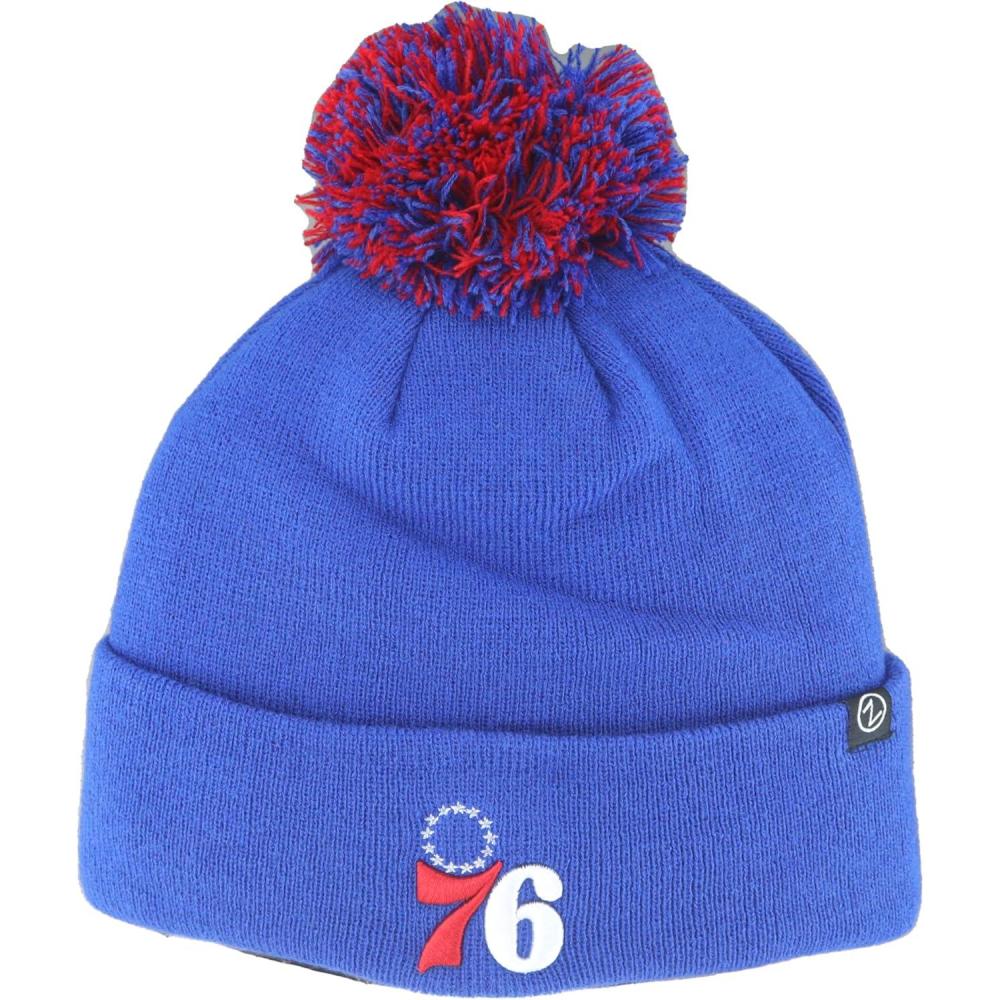 imageZHATS NBA UnisexAdult NBA Officially Licensed Beanie Pom Icon Team ColorTeam Color