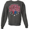 Blue 84 NBA Officially Licensed Crewneck Sweatshirt Ringspun Black Stars(Black)