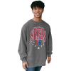 Blue 84 NBA Officially Licensed Crewneck Sweatshirt Ringspun Black Stars(Black)