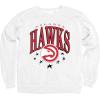 Blue 84 NBA Officially Licensed Crewneck Sweatshirt Ringspun White Stars(White)