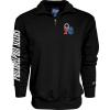 Blue 84 NBA Officially Licensed Quarter Zip Sweatshirt Sleeve Black(Black)