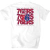 Blue 84 NBA Officially Licensed T-Shirt Front/Back Press White(White)