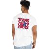 Blue 84 NBA Officially Licensed T-Shirt Front/Back Press White(White)