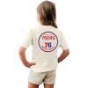Blue 84 NBA Unisex Kids NBA Officially Licensed Youth T-Shirt Ringspun Front/Back Ivory(Ivory)