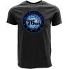 Blue 84 NBA Unisex-Adult NBA Officially Licensed Life is Good T-Shirt Circle Heather Black(Heather Black)
