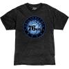 Blue 84 NBA Unisex-Adult NBA Officially Licensed Life is Good T-Shirt Circle Heather Black(Heather Black)