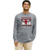 Blue 84 NBA Unisex-Adult NBA Officially Licensed Long Sleeve T-Shirt Ringspun Gray Icon(Gray)