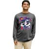 Blue 84 NBA Unisex-Adult NBA Officially Licensed Long Sleeve T-Shirt Ringspun Slam Mascot Black(Black)