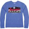 Blue 84 NBA Unisex-Adult NBA Officially Licensed Tri-Blend Long Sleeve T-Shirt Flyline(Team Color)