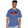 Blue 84 NBA Unisex-Adult NBA Officially Licensed Tri-Blend T-Shirt Flyline(Team Color)