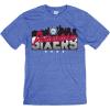 Blue 84 NBA Unisex-Adult NBA Officially Licensed Tri-Blend T-Shirt Flyline(Team Color)