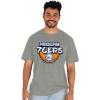 Blue 84 NBA Unisex-Adult NBA Officially Licensed Tri-Blend T-Shirt Heather Gray(Heather Gray)
