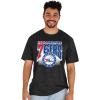 Blue 84 NBA Unisex-Adult NBA Officially Licensed Tri-Blend T-Shirt Starters Black(Secondary Color)