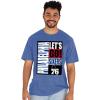 Blue 84 NBA Unisex-Adult NBA Officially Licensed Tri-Blend T-Shirt Vintage Arch Team Color(Team Color)