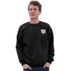 Blue 84 NBA unisex-adult Nba Officially Licensed Crewneck Sweatshirt Pop Echo Black(Black)