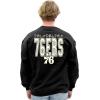 Blue 84 NBA unisex-adult Nba Officially Licensed Crewneck Sweatshirt Pop Echo Black(Black)