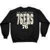 Blue 84 NBA unisex-adult Nba Officially Licensed Crewneck Sweatshirt Pop Echo Black(Black)