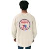 Blue 84 NBA unisex-adult Nba Officially Licensed Crewneck Sweatshirt Ringspun Front/Back Ivory(Ivory)