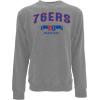 Blue 84 NBA unisex-adult Nba Officially Licensed Crewneck Sweatshirt Sanded Fleece Gray(Gray)