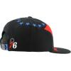 ZHATS NBA Unisex-Adult NBA Officially Licensed Adjustable Snapback Hat Flat Bill Z11 Retro Over The Top(Black)