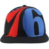 ZHATS NBA Unisex-Adult NBA Officially Licensed Adjustable Snapback Hat Flat Bill Z11 Retro Over The Top(Black)
