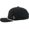 ZHATS NBA Unisex-Adult NBA Officially Licensed Rope Hat Snapback Backspin Contrast Black(Black)
