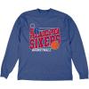 Blue 84 Men’s NBA Officially Licensed Long Sleeve T-Shirt Throwback(Team Color)