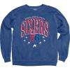 Blue 84 NBA Officially Licensed Crewneck Sweatshirt Ringspun Team Color Stars(Team Color)