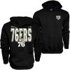 Blue 84 NBA Officially Licensed Hooded Sweatshirt Pop Echo Black(Black)