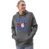 Blue 84 NBA Officially Licensed Hooded Sweatshirt Ringspun Bold Black(Black)