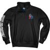 Blue 84 NBA Officially Licensed Quarter Zip Sweatshirt Sleeve Black(Black)