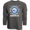 Blue 84 NBA Unisex-Adult NBA Officially Licensed Long Sleeve T-Shirt Ringspun Electric Black(Black)