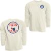 Blue 84 NBA Unisex-Adult NBA Officially Licensed Long Sleeve T-Shirt Ringspun Front/Back Ivory(Ivory)