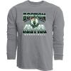 Blue 84 NBA Unisex-Adult NBA Officially Licensed Long Sleeve T-Shirt Ringspun Gray Icon(Gray)
