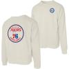Blue 84 NBA unisex-adult Nba Officially Licensed Crewneck Sweatshirt Ringspun Front/Back Ivory(Ivory)