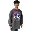 Blue 84 NBA unisex-adult Nba Officially Licensed Crewneck Sweatshirt Ringspun Slam Mascot Black(Black)