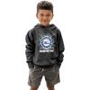 Blue 84 NBA unisex-child Nba Officially Licensed Youth Hooded Sweatshirt Sanded Fleece Electric Black(Black)