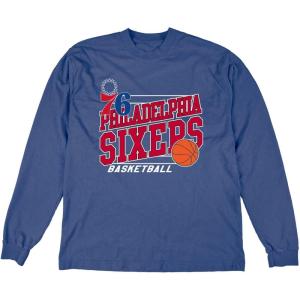 Blue 84 Men’s NBA Officially Licensed Long Sleeve T-Shirt Throwback(Team Color)