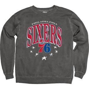 Blue 84 NBA Officially Licensed Crewneck Sweatshirt Ringspun Black Stars(Black)