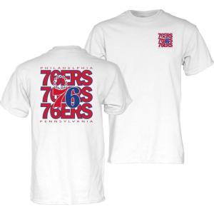 Blue 84 NBA Officially Licensed T-Shirt Front/Back Press White(White)