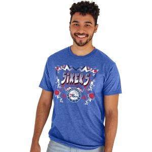 Blue 84 NBA Unisex-Adult NBA Officially Licensed T-Shirt Heathered Team Color Basketball(Team Color)