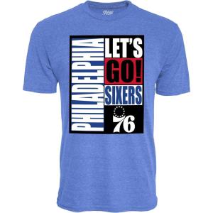 Blue 84 NBA Unisex-Adult NBA Officially Licensed Tri-Blend T-Shirt Vintage Arch Team Color(Team Color)