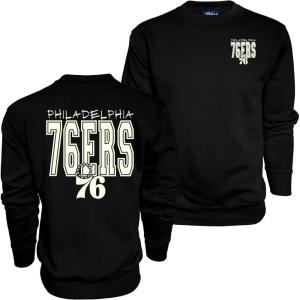 Blue 84 NBA unisex-adult Nba Officially Licensed Crewneck Sweatshirt Pop Echo Black(Black)