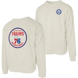 Blue 84 NBA unisex-adult Nba Officially Licensed Crewneck Sweatshirt Ringspun Front/Back Ivory(Ivory)